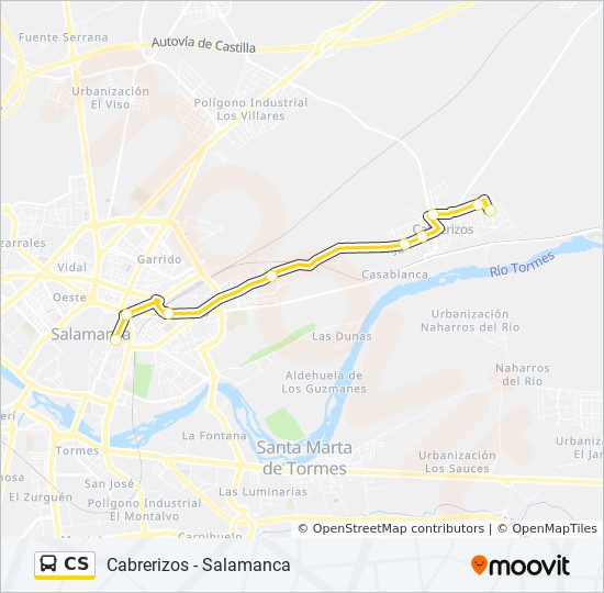 Mapa de CS de autobús