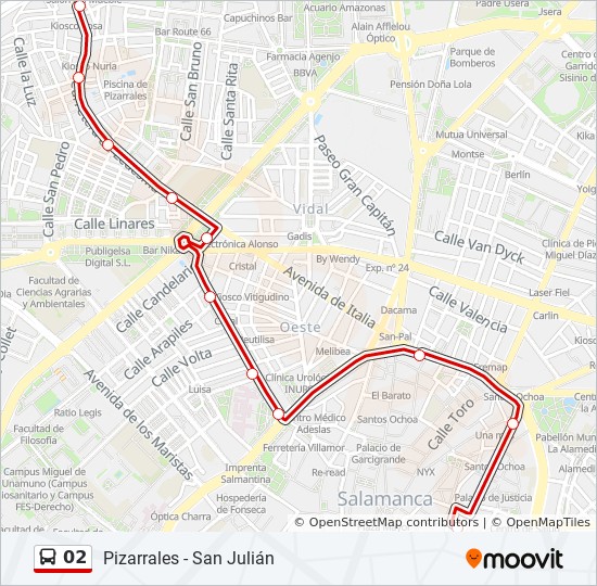 Mapa de 02 de autobús