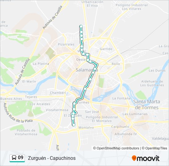 09 bus Line Map