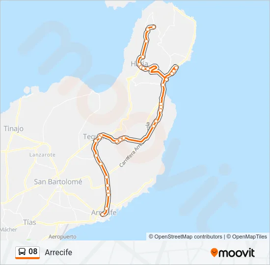 08 Bus Line Map