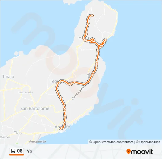 08 Bus Line Map