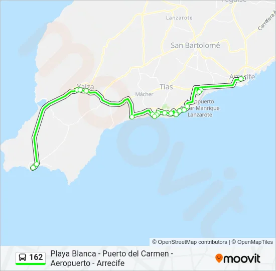 162 Bus Line Map