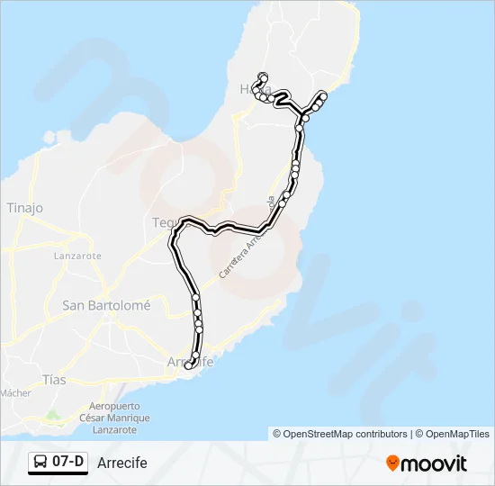 07-D Bus Line Map