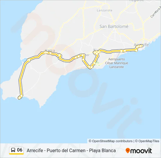 Mapa de 06 de autobús