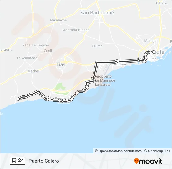 24 Bus Line Map