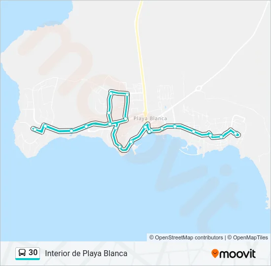 30 Bus Line Map