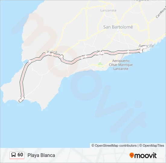 60 Bus Line Map