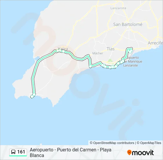 161 Bus Line Map