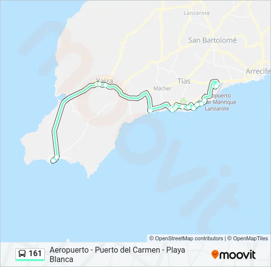 161 Bus Line Map