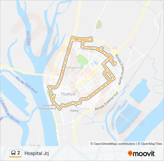 2 Bus Line Map