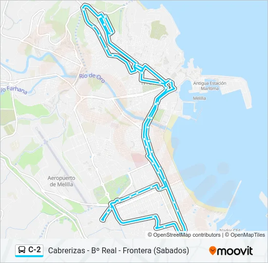 C-2 Bus Line Map