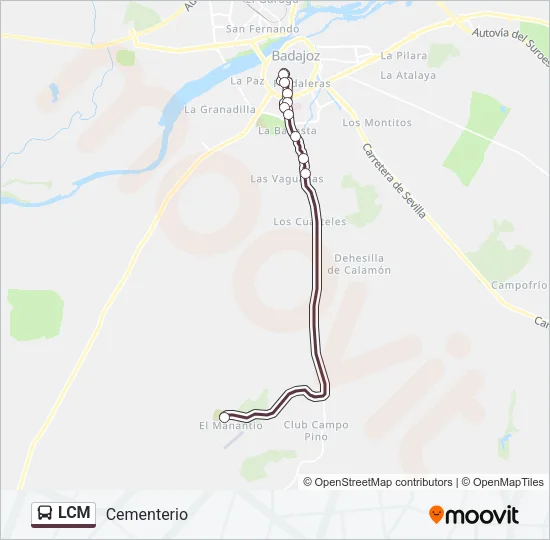 LCM Bus Line Map