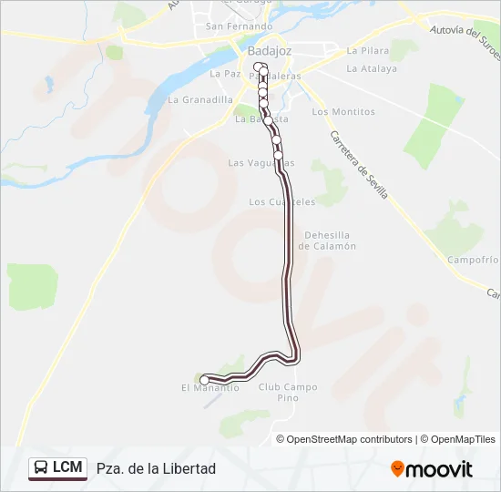 LCM Bus Line Map