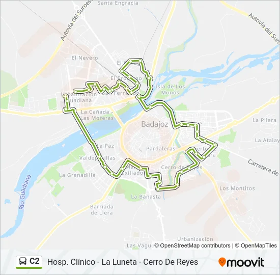 C2 Bus Line Map