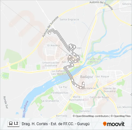 L2 Bus Line Map