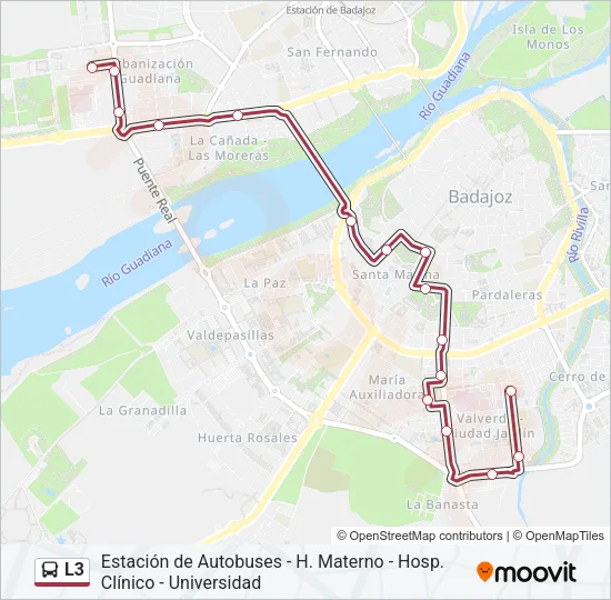 L3 Bus Line Map