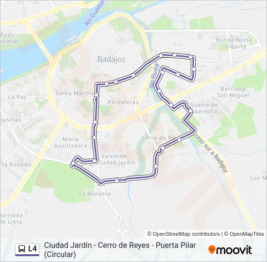 L4 Bus Line Map
