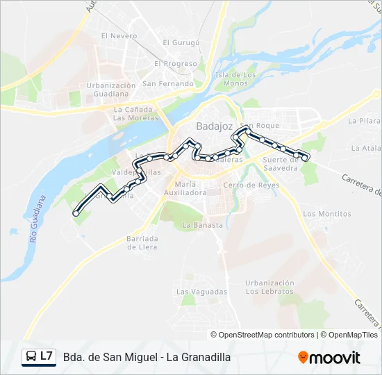 L7 Bus Line Map