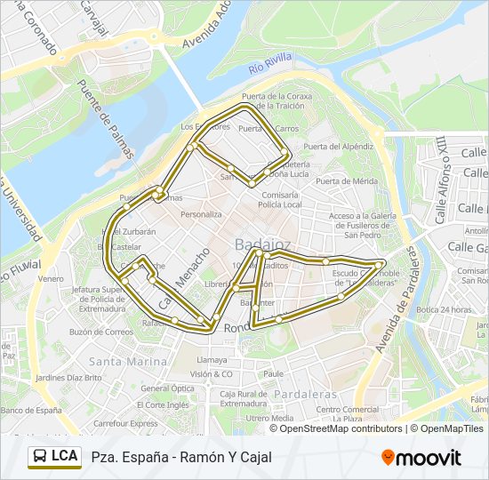 Mapa de LCA de autobús
