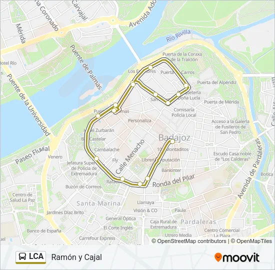 LCA Bus Line Map