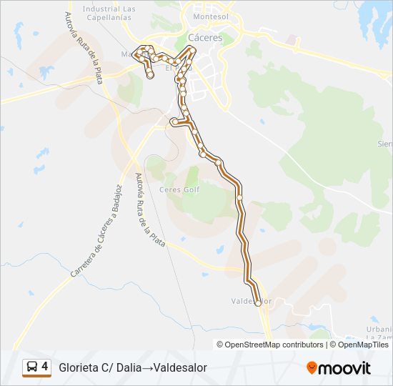 4 Bus Line Map