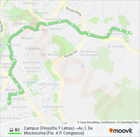 RC Bus Line Map
