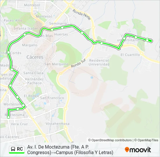 RC Bus Line Map