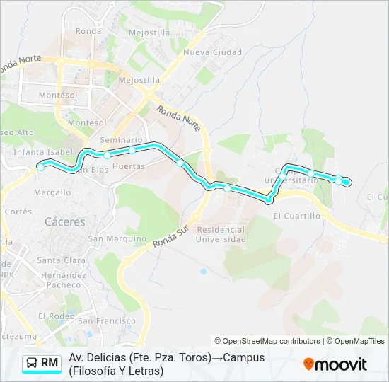 RM Bus Line Map