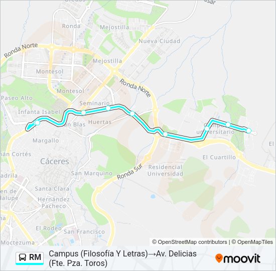 RM Bus Line Map