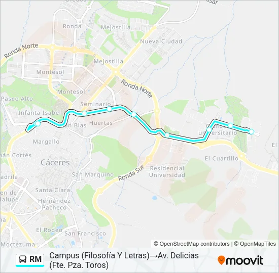RM Bus Line Map