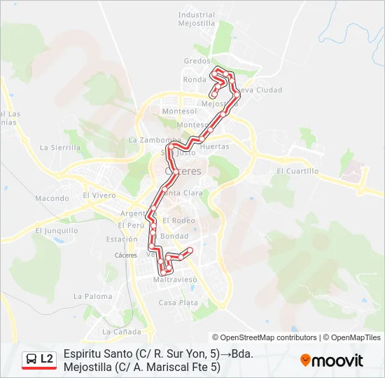 L2 Bus Line Map