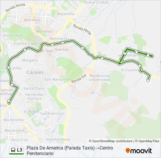 L3 bus Line Map