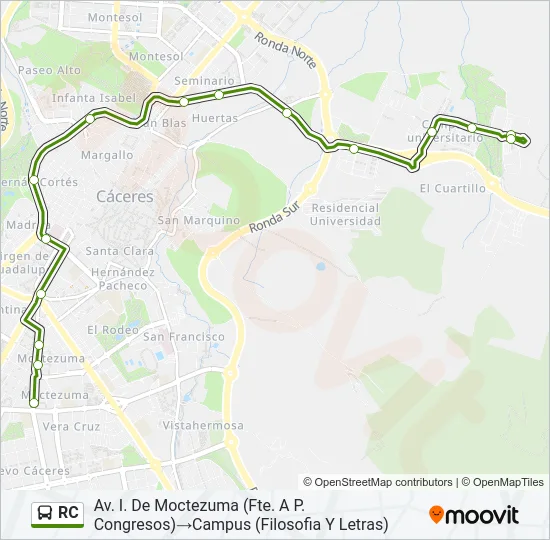 RC Bus Line Map