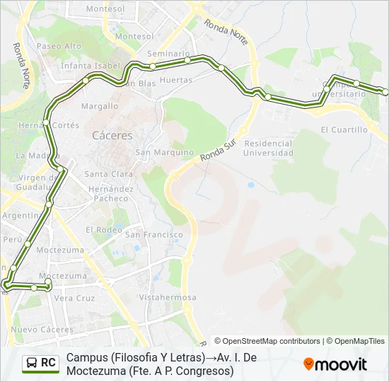 RC Bus Line Map