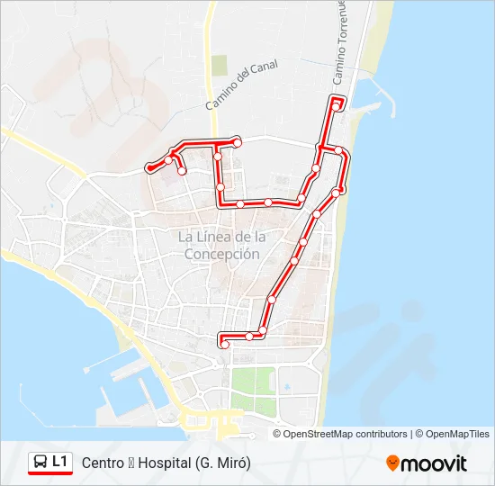 L1 Bus Line Map
