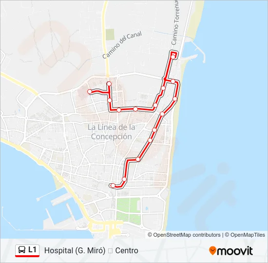 L1 Bus Line Map