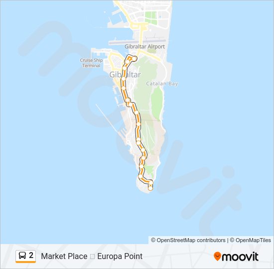 Mapa de 2 de autobús
