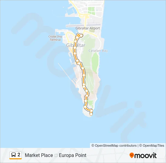2 Bus Line Map