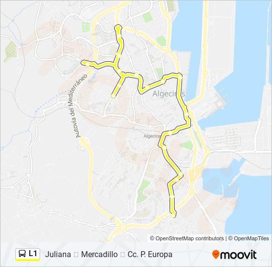 L1 bus Mapa de línia