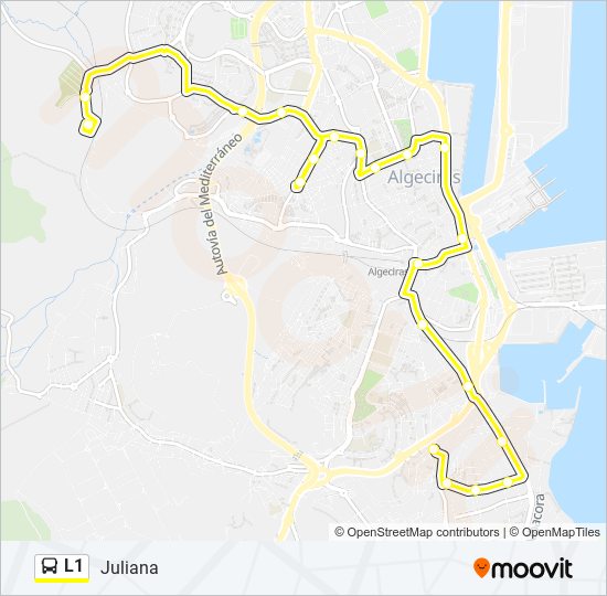 L1 bus Mapa de línia