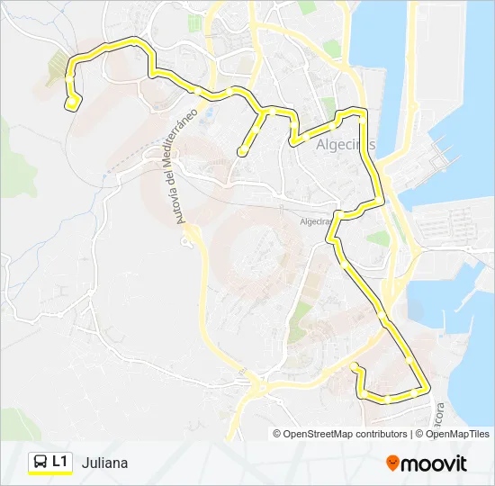 L1 Bus Line Map