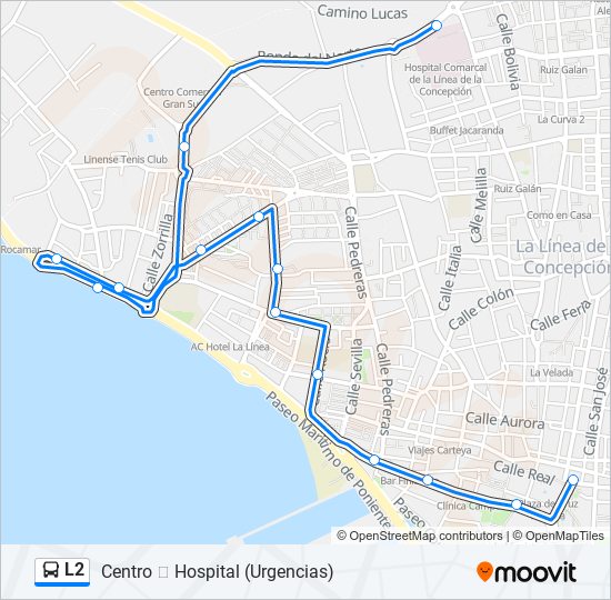 l2 Route: Schedules, Stops & Maps - Centro ️ Hospital (Urgencias) (Updated)