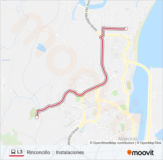 L3 bus Mapa de línia