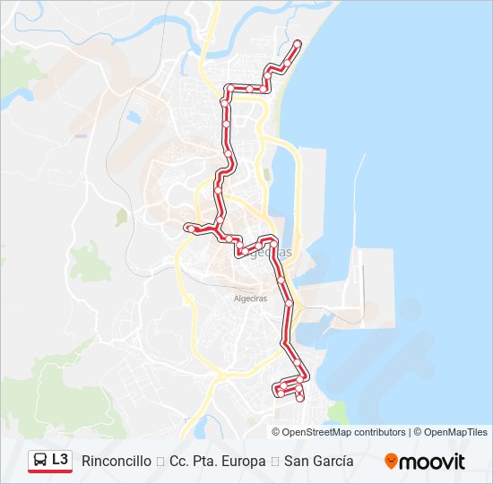 L3 bus Mapa de línia