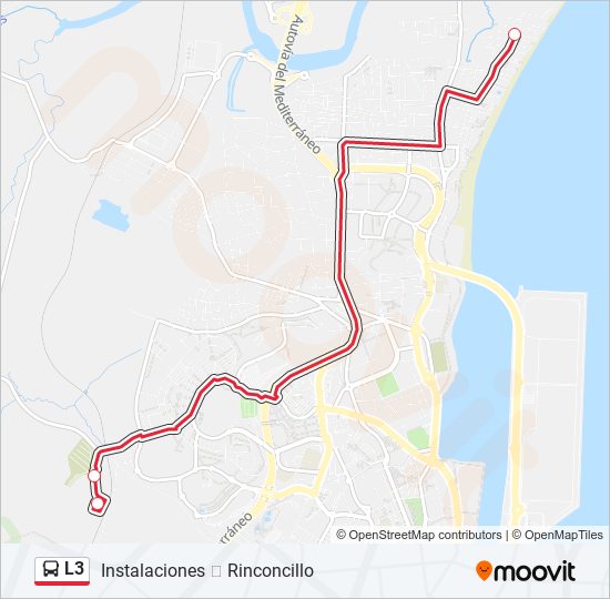 L3 bus Line Map