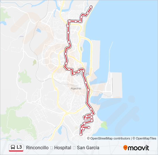 L3 bus Mapa de línia