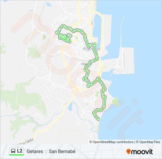 Mapa de L2 de autobús