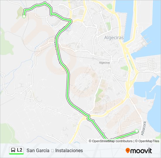 L2 bus Mapa de línia