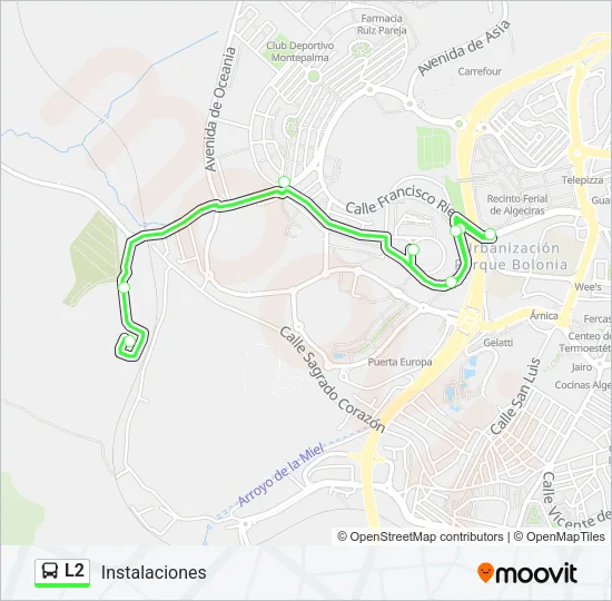L2 Bus Line Map