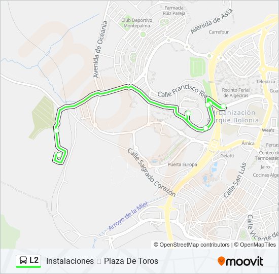 L2 bus Line Map